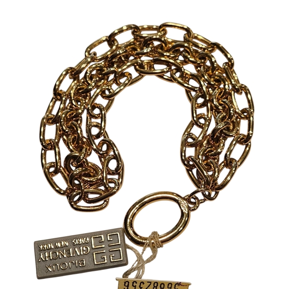 Givenchy Bracelet NWT Defective Needs Repair Vintage Gold Tone Chunky Chain - Picture 10 of 13